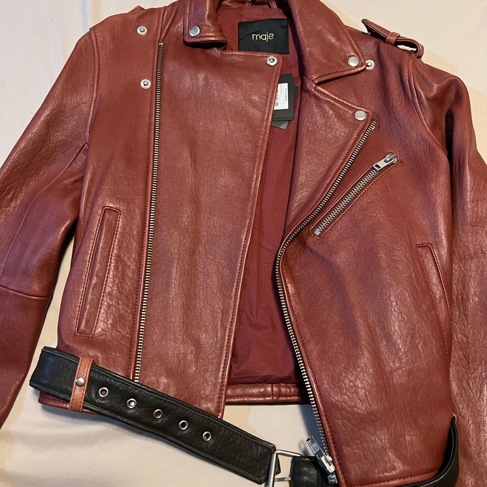 Maje leather jacket